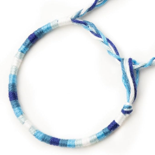 Bracelet brésilien enfant — à vœux coton tressé — BVE-02